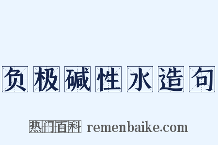 负极碱性水造句是什么意思的图片